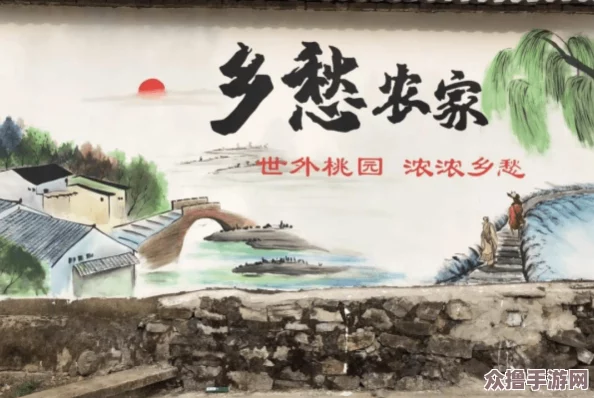 儿子辛勤耕耘母亲的土地，传承乡愁与希望，共筑美好未来的故事