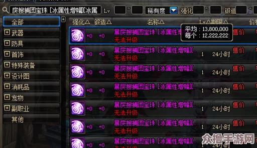 DNF拍卖行热门商机探索：哪些物品值得入手投资，发掘潜在利润？