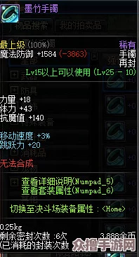 DNF墨竹系列装备对比：哪款属性更卓越，更适合你的战斗风格？